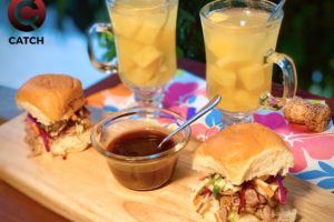 Pineapple Punch, Served With Kalua Pork Sliders