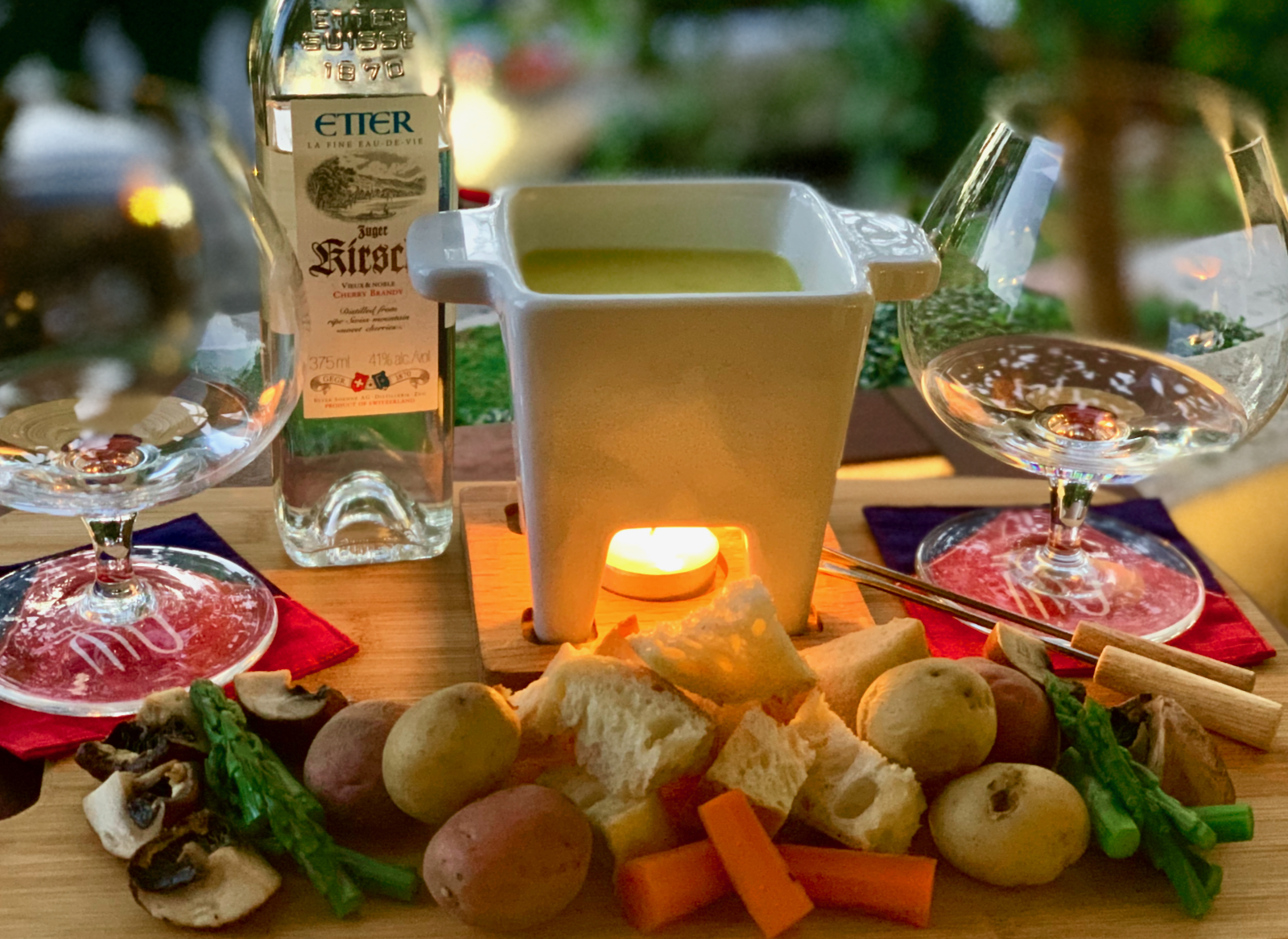 Catch Cocktail Hour Kirsch, Served With Cheese Fondue Catch Matchmaking